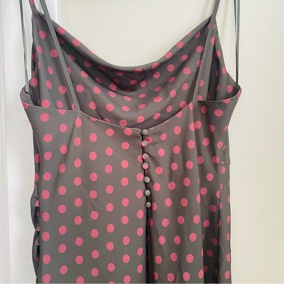 Zara Polka Dot Sleeveless Midi Dress - Picture 9 of 11